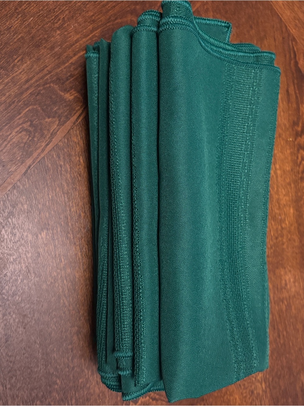 Solid Dark Green Table Napkins - Set of 6
